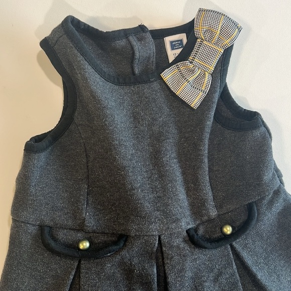 Janie and Jack - 12-18m, Gray Sleeveless A-Line Dress - Picture 3 of 4